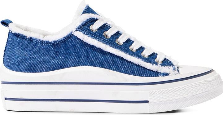 Produktbild Joe Browns Frayed Denim Chunky Platform Low-Top Trainers (39)