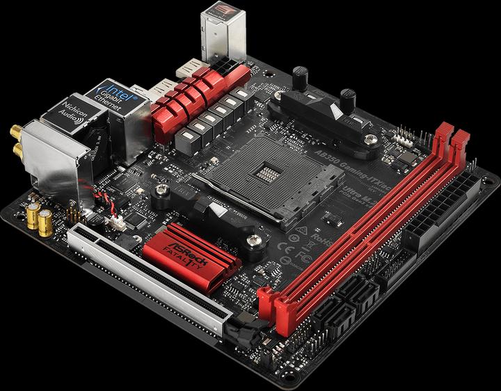 Actual product image AsRock AB350 Gaming ITX/ac (AM4, AMD B350, Mini-ITX)