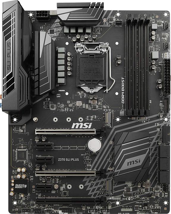 Actual product image MSI Z370 SLI Plus (LGA 1151, Intel Z370, ATX)