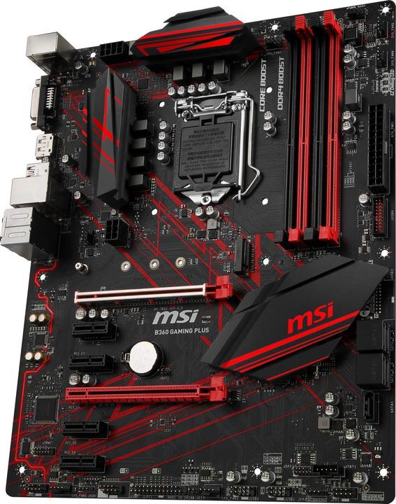 MSI B360 Gaming Plus (LGA 1151, Intel B360, ATX)