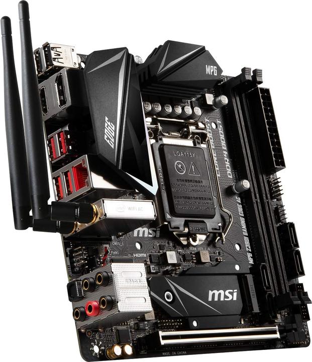 Produktbild MSI MPG Z390I Gaming Edge AC (LGA 1151, Intel Z390, Mini-ITX)