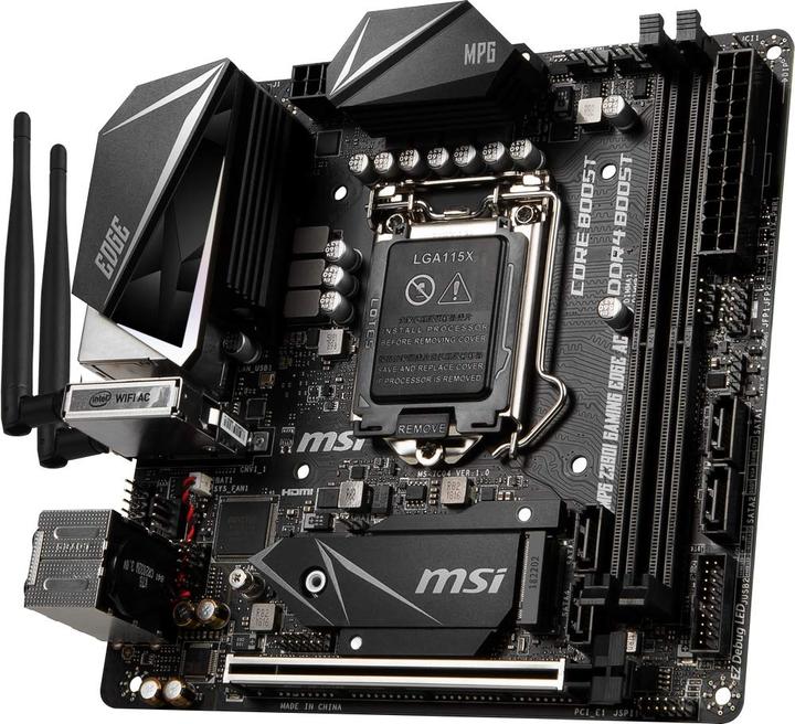 Produktbild MSI MPG Z390I Gaming Edge AC (LGA 1151, Intel Z390, Mini-ITX)
