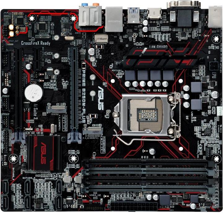 Actual product image ASUS Prime B250M-Plus (LGA 1151, Intel B250, mATX)