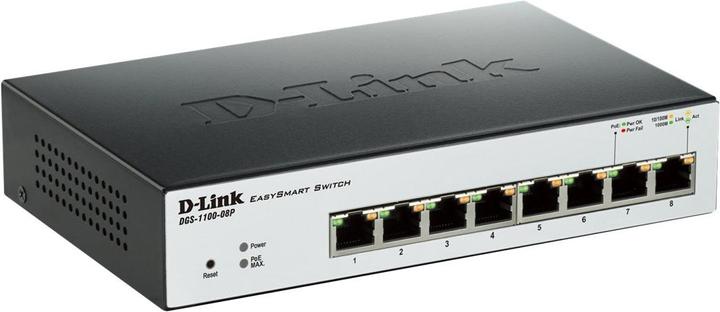 Actual product image D-Link Dgs-1100-08p (8 Ports)