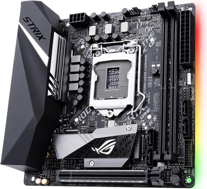 Produktbild ASUS ROG Strix H370-I Gaming (LGA 1151, Intel H370, Mini-ITX)