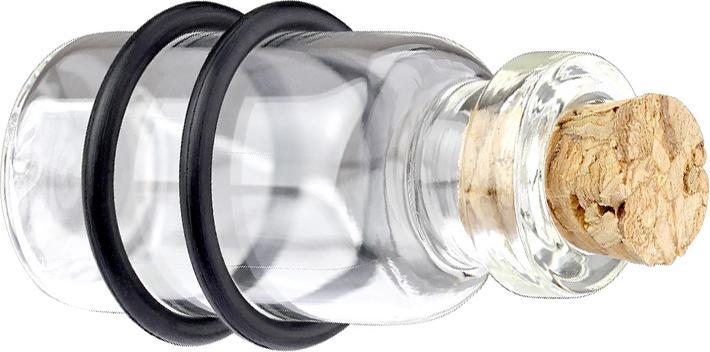 Image du produit Star Piercing Bouteille Flared Plug avec bouchon en verre (Verre, sans laiton)