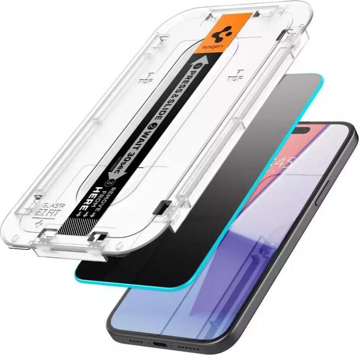 Actual product image Spigen Szk?O Hartowane Glas.Tr?Ez Fit? Iphone 15 Privacy