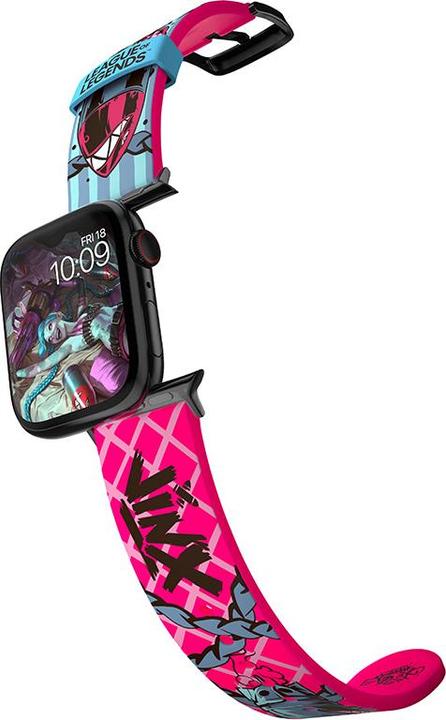 Produktbild Moby Fox League of Legends bracelet pour smartwatch Jinx (22 mm, Silikon, Edelstahl)
