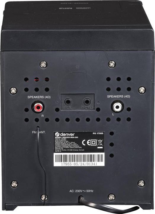 Actual product image Denver MDA-285 (CD player, 2x 5 W)