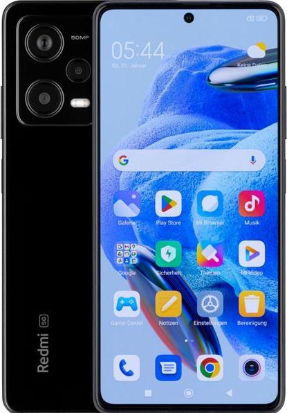 Productafbeelding Xiaomi Redmi Note 12 Pro 5G (6GB) (128 GB, Middernachtelijk zwart, 6.67", Dubbele SIM, 50 Mpx, 5G)