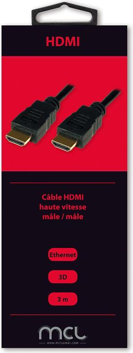 Image du produit MCL CÂBLE HDMI 1080P HAUTE VITESSE (3 m, HDMI)