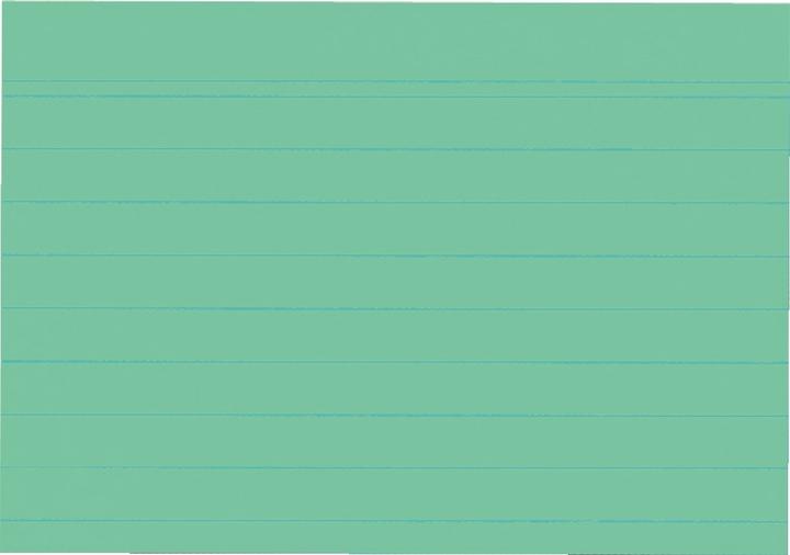 Nährwerte und Zutaten Herlitz Karteikarten, DIN A7, liniert, grün aus Papier, 170 g-qm, holzfrei, Linienfarbe: blau, doppelte (A7, 170 g/m², 100 x)