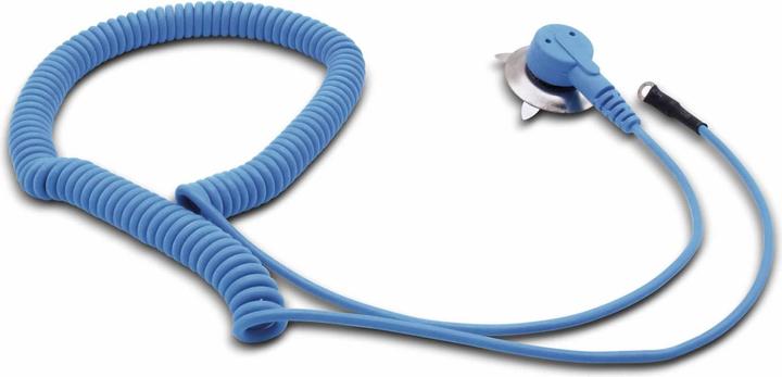 Produktbild Quadrios ESD-Erdungskabel 1.80 m Klemme, Druckknopf 10 mm, Ringkabelschuhanschluss