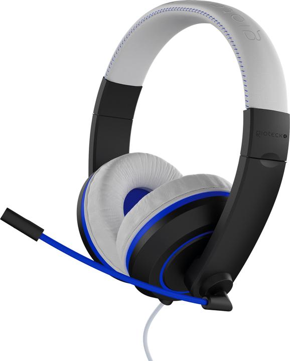 Gioteck XH-100S Bedrade Stereo Hoofdtelefoon Wit/Blauw (Bedraad)