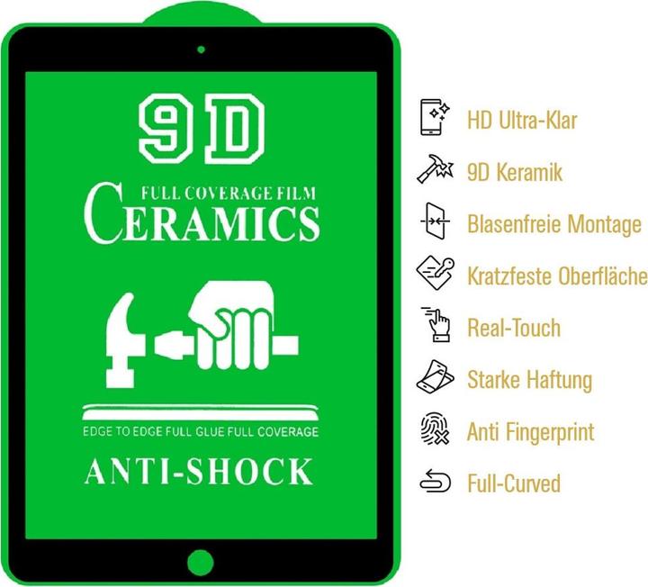 Produktbild Protectorking 4x Ceramic-Glass Full Cover HD Klar (4 Stück, IPad Mini 4)