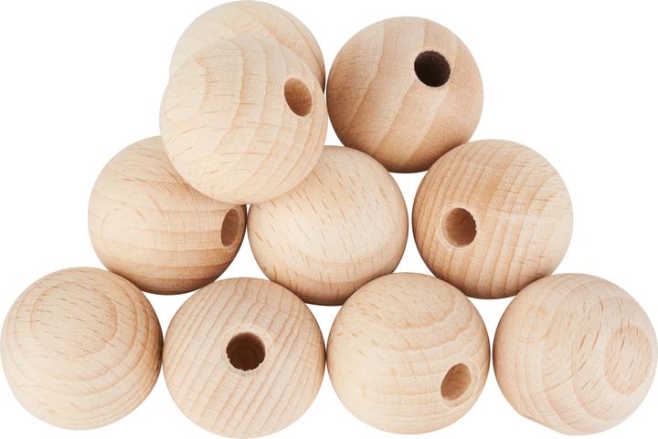 Produktbild VBS Holzkugeln halbgebohrt "Ø 25 mm"