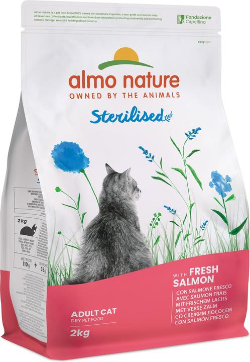 Almo Nature PFC Holistic Sterilised Trockenfutter - Lachs & Reis (Adult, 1 Stk., 2000 g)