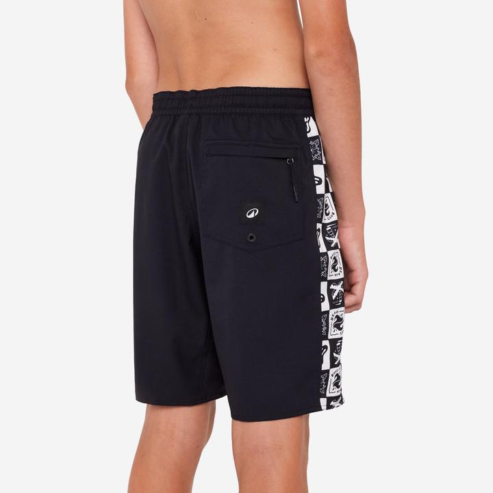 Image du produit Olaian Boardshort surf Garçon - 900 Band noir (10, 11, 12)