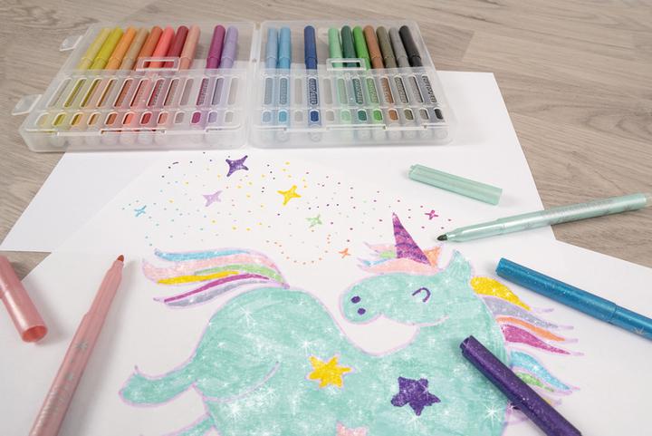 Produktbild EberhardFaber Fasermaler Glitter (Mehrfarbig, 24 x)
