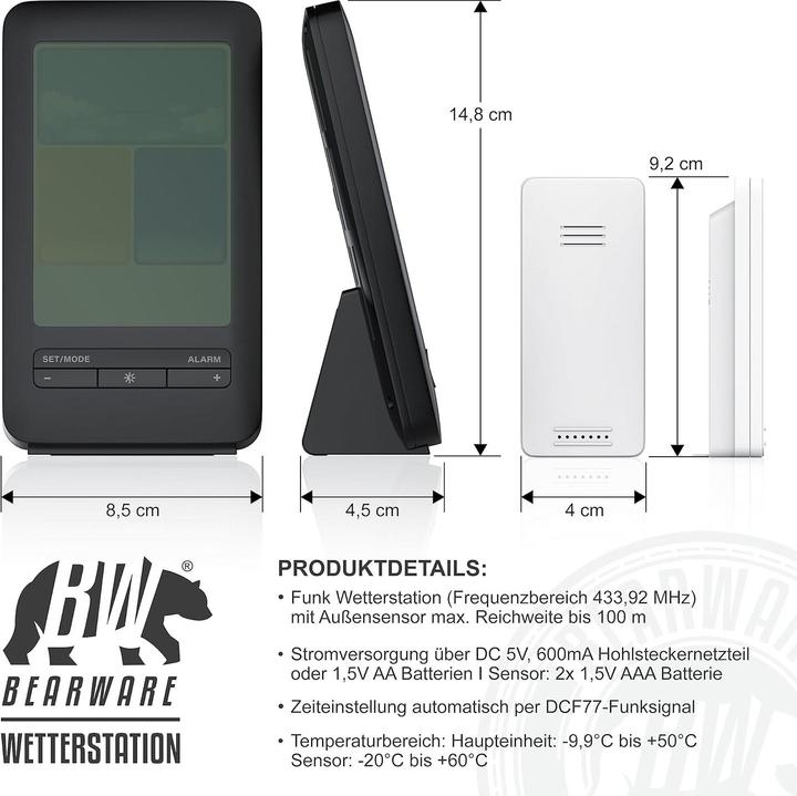 Produktbild CSL Funk-Wetterstation