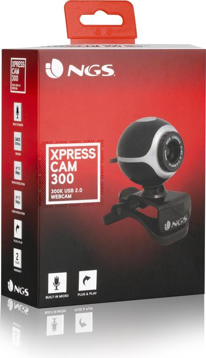 Produktbild NGS XpressCam300 - 5 MP - 8 MP - USB 2.0 - Schwarz - Silber - CMOS - 180 g (5 Mpx)