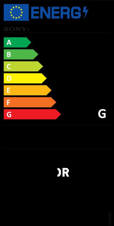 Energie-Label Sony KD-85X85J (85", X85J, LCD, 4K, 2021)