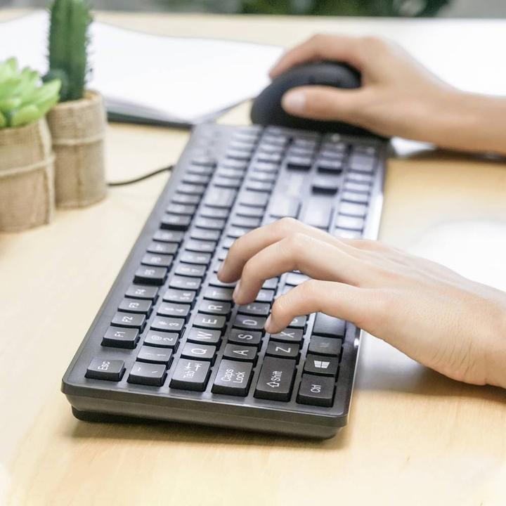 Image du produit Perixx PERIBOARD-117 P DE B Clavier PS2 Français, QWERTZ Noir (DE, Filaire)
