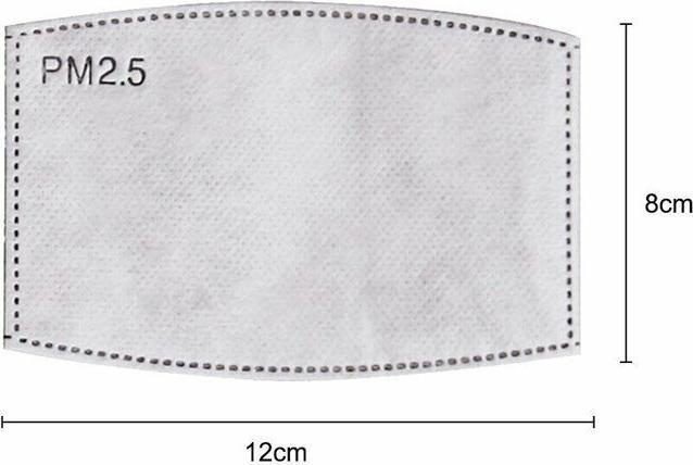 Image du produit Hermex Filtre PM2.5 avec charbon actif pour masque facial Masques à poussière 100 pièces (100 x)