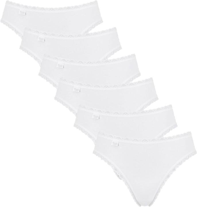 Actual product image Sloggi Pack of 6 24/7 Cotton Lace Tai Briefs (48, 4XL, pack of 6)
