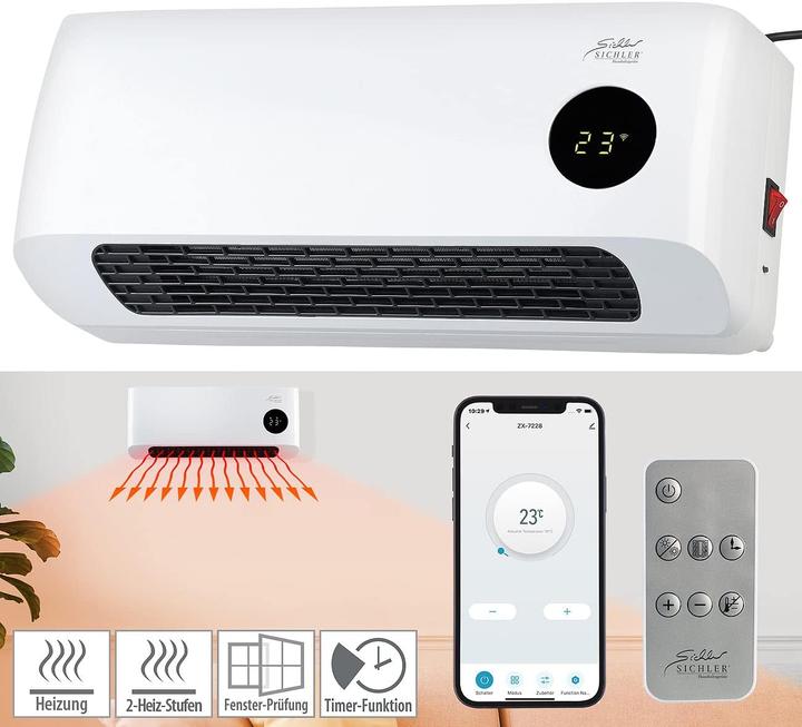 Actual product image Sichler Wall-mounted fan heater (2000 W)
