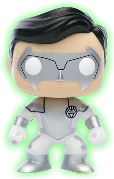 Actual product image Funko POP! DC Super Heroes Kyle Rayner (White Lantern) Edition Limitée Phosphorescente