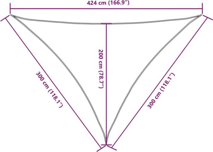 Produktbild VidaXL Sonnensegel (300 x 300 x 424 cm)