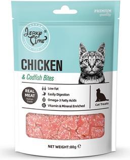 Produktbild Jerky time Chicken & Codfish Bites - 80 Gr (95 g)