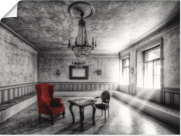 Produktbild Artland Lost Place - Roter Sessel T9SH (80 x 60 cm)