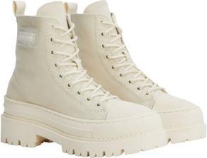 Actual product image Tommy Hilfiger Tjw Foxing Canvas Boot Women's Shoes (41)