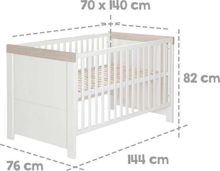 Produktbild Roba Kombi-Kinderbett Lucy (70 x 140 cm)