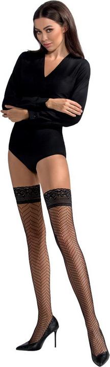 Produktbild Passion PE ST019 stockings black 1/2 (6 1/2)