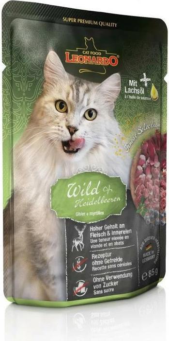 Immagine prodotto Leonardo Cat Food Gioco e mirtilli (Adulto, 1 pz., 85 g)