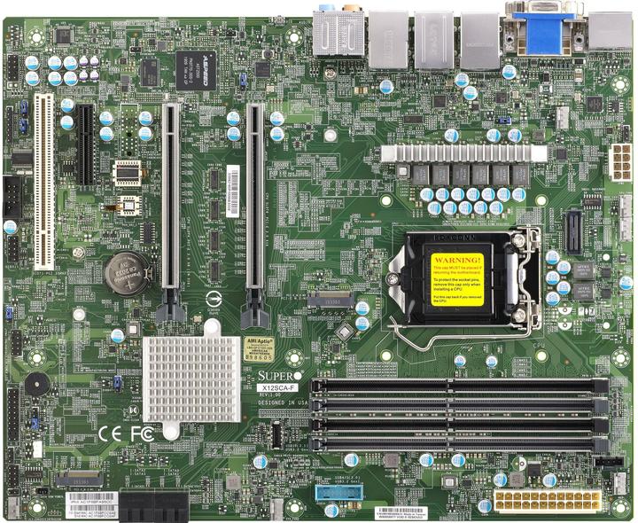 Image du produit Supermicro (NR)X12SCA-F, Intel W480 (LGA 1200, Intel W480, ATX)