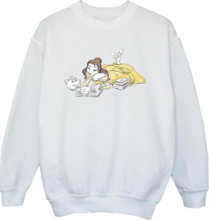 Produktbild Disney Beauty And The Beast Belle Reading Sweatshirt Mädchen (140, 146)