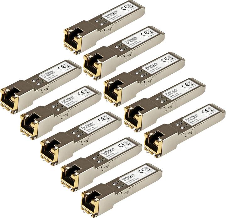 Immagine prodotto StarTech Modulo ricetrasmettitore SFP in rame Gigabit RJ45 - HP J8177C compatibile 1000Base-T - Mini GBIC -