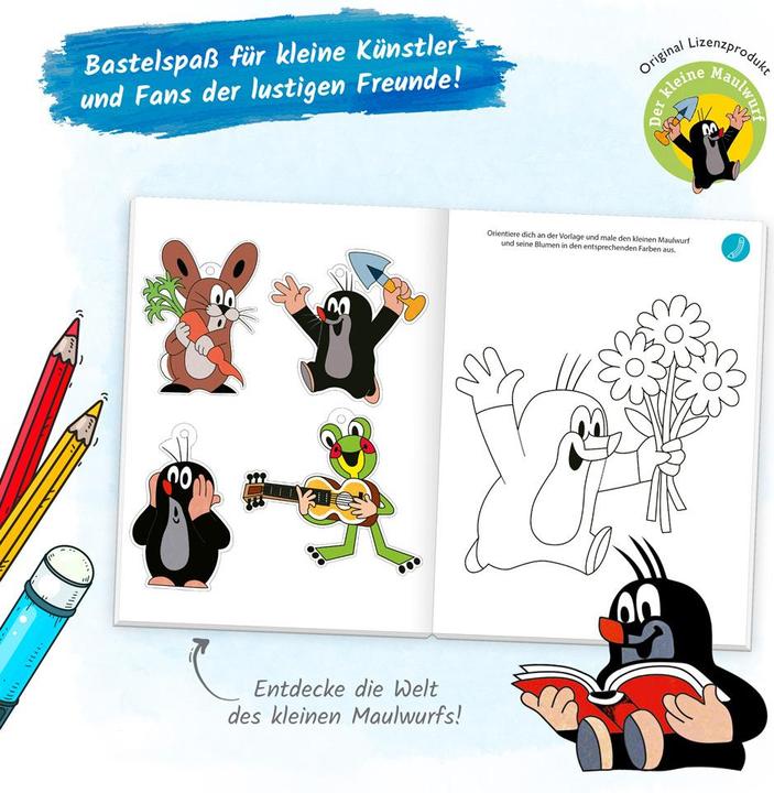 Actual product image The little mole My play and colouring book