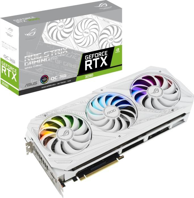 Produktbild ASUS Geforce ROG Strix RTX 3090 O24G White (24 GB)