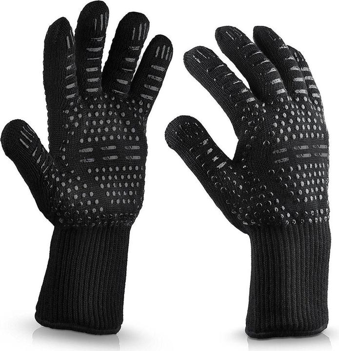 Image du produit Werkstein Gants de barbecue résistants à la chaleur BBQ (Fibres aramides, silicone résistant à la chaleur)