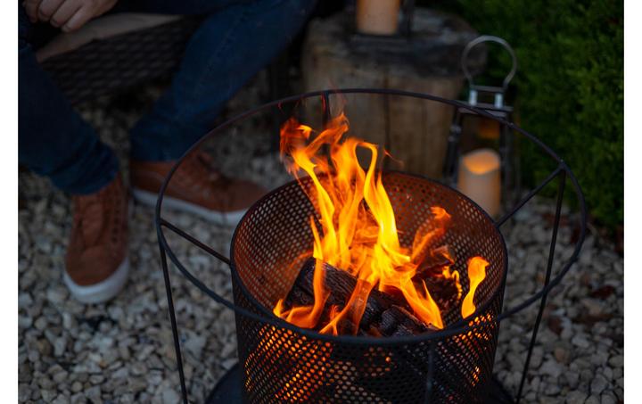 Immagine prodotto La Hacienda Cestino del fuoco Kora Nero (44 cm)