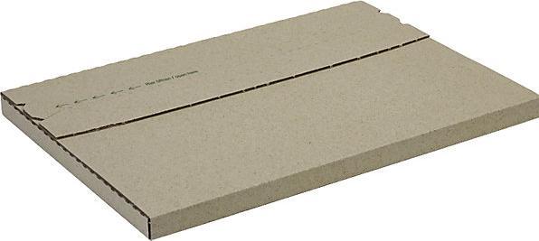 Actual product image Terra Grass paper flat pack, self-adhesive, internal LxWxH 314 x 225 x 13 mm, 20+ (1 x)