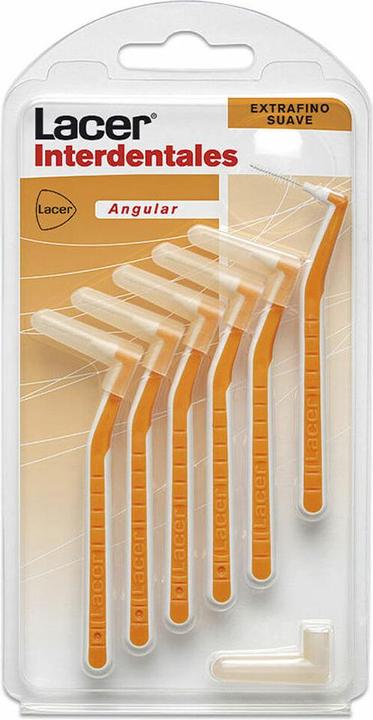 Lacer Interdental Brush Orange Extrathin Soft 0 5 Mm (6 x, 0.50 mm)