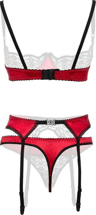 Productafbeelding Christine Le Duc 3-delige BHS-set Gush Rood (L)