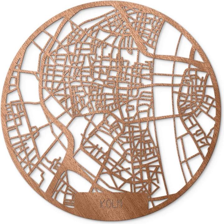 Actual product image Trenddeko City map Cologne (Ø 70 cm)