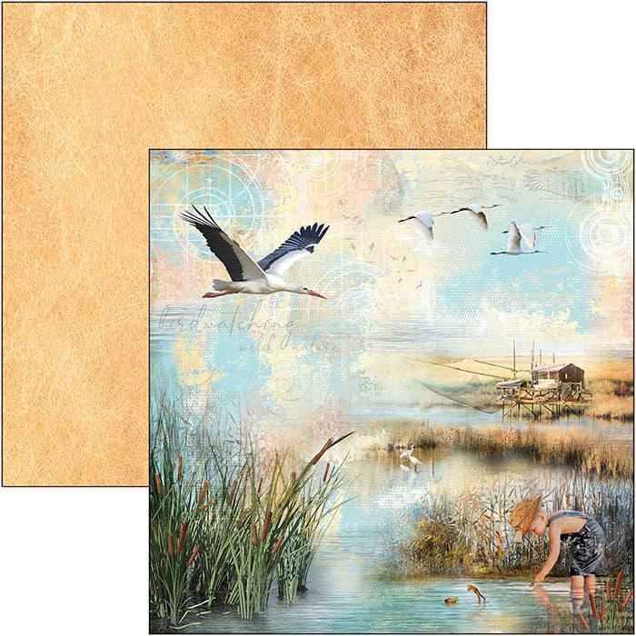 Produktbild Ciao Bella Scrapbook-Papier "delta", 12 Blatt, 30,5 x 30,5 cm (190 g/m², 12 x)